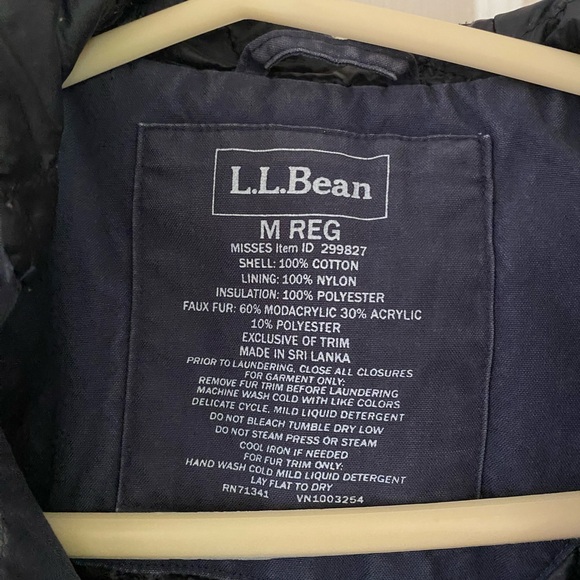 Navy Blue LL Bean Coat - Picture 3 of 4